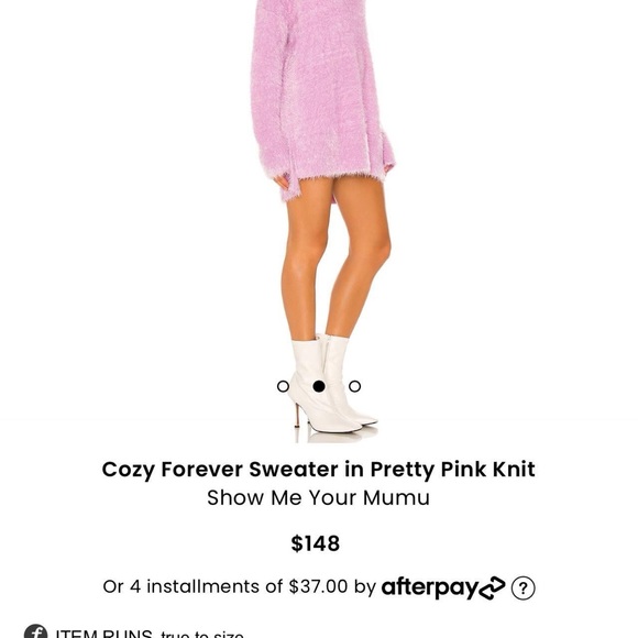 Cozy Forever Sweater in Pretty Pink Knit Show Me Your Mumu - Picture 4 of 8